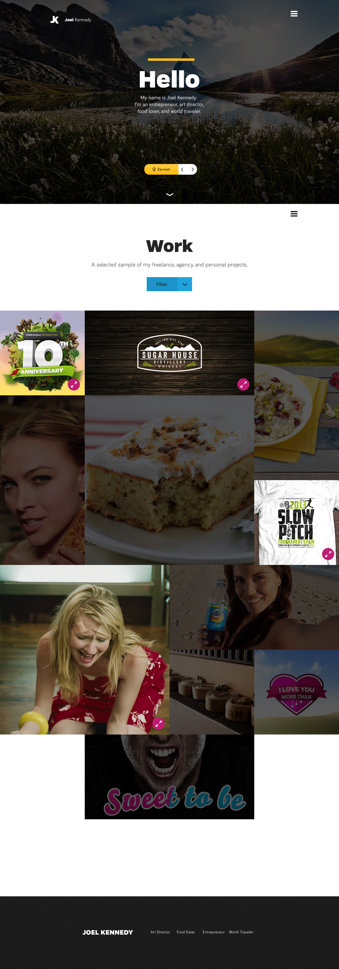 Joel Kennedy Portfolio site